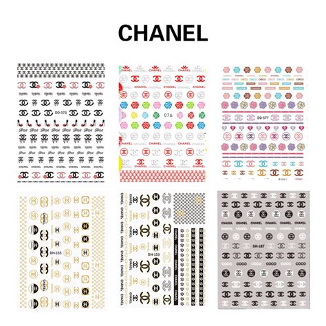 chanel nail sticker set|Chanel nail stickers marie.